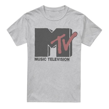 MTV Herr Logo T-Shirt 3XL Sport Heather