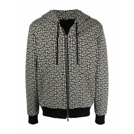 Balmain Zip-throughs Sort, Herre Trøjer