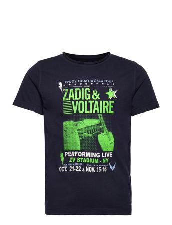 Short Sleeves Tee-Shirt T-shirts Short-sleeved Musta Zadig & Voltaire Kids