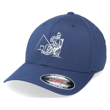 Skillfish - Blau flexfit Cap - Beer Fishing Navy Flexfit @ Hatstore