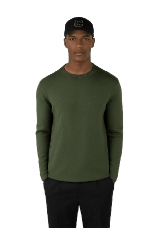 Ciszere Clark Knitted Roundneck Tröjor Herr Grön XL