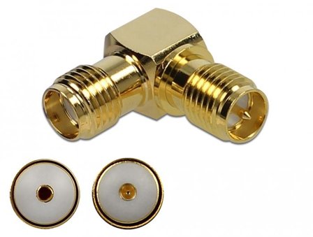 Delock Adapter SMA jack to RP-SMA jack 90Â° 10 GHz