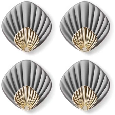 Självhäftande krokar, stansfria, stark pasta, 4 viskoskrokar,