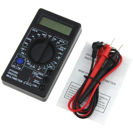 Triumph DT830D Digital LCD-skärm Multimeter, Voltmeter Ammeter AC/DC Meter Tester