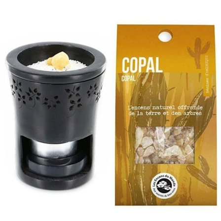 Musta kivi suitsuke + Copal hartsi poltettavaksi