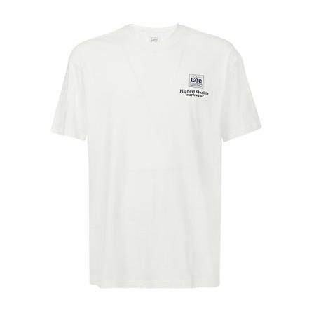 Lee Lee T-shirts and Polos Beige Hvid, Herre
