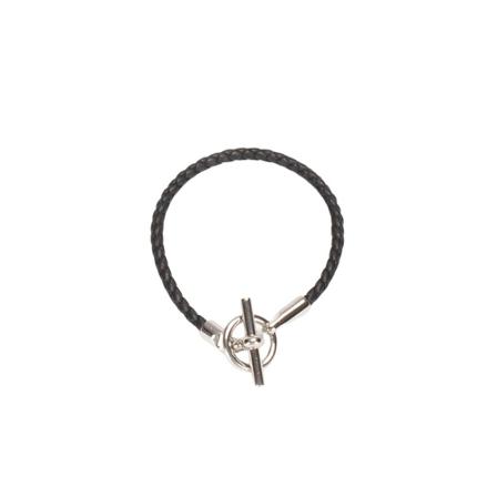 Hermès Vintage, Pre-owned Glenan Wrap Bracelet Zwart, Dames, Maat:ONE Size,leer