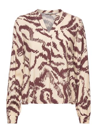 Sramora Blouse Bluse Langærmet Multi/mønstret Soft Rebels