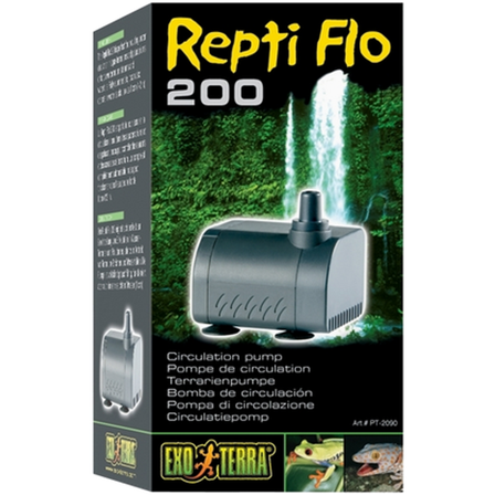 Exoterra - Repti Flo 200 - Sirkulasjonspumpe svart 5 cm - Reptil - Pumper og filtre for reptiler - Vannpumper for aquaterrarium - ZOO.no