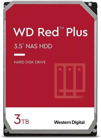 WD Red Plus WD30EFPX - harddisk - 3 TB - SATA
