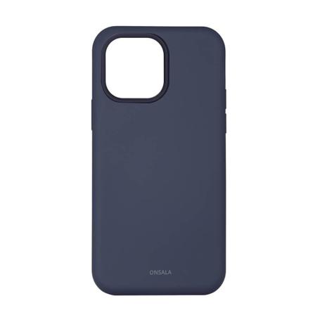 Onsala iPhone 14 Pro Max -puhelinkuori, silikoni - tummansininen