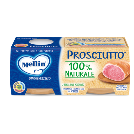 Mellin Omogeneizzato Prosciutto 2X80g