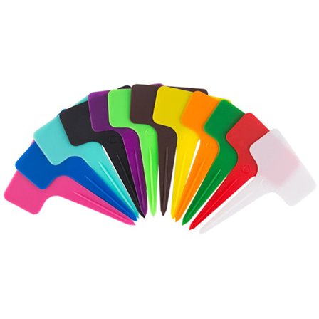 100 stk. Vanntette Plast T-Type Planteetiketter Hageetiketter Planteskolemarkører