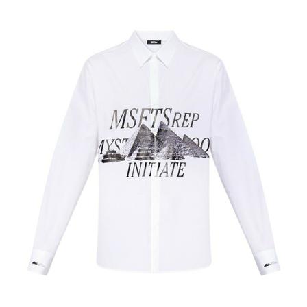 MSFTSrep Shirt with logo Hvid, Herre Skjorter