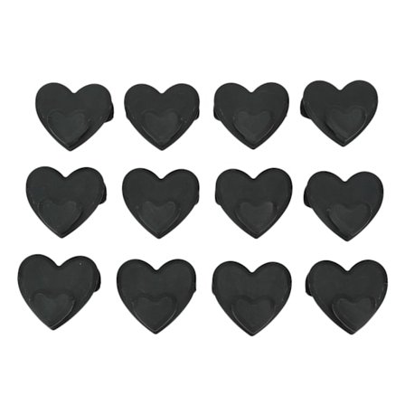 12-pack Multifunktionella Klädhängarkopplingskrokar för Garderob och Torkning Svart