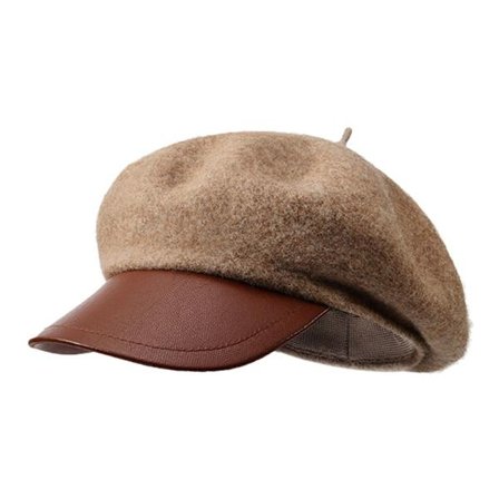 Ull Filt Visir Hatt Basker KAFFE