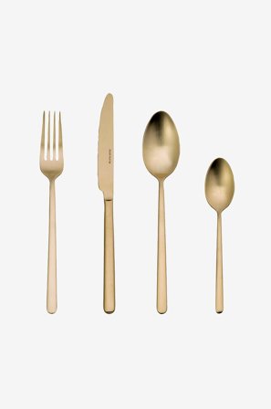 Eternum - Bestickset 16 delar Eternum Nardo - Guld - Bestick - Från Homeroom