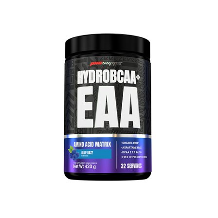 EAA Pro Supps Hydro BCAA + essentielle aminosyrer 30 portioner, Blue Razz - Bodyman.dk