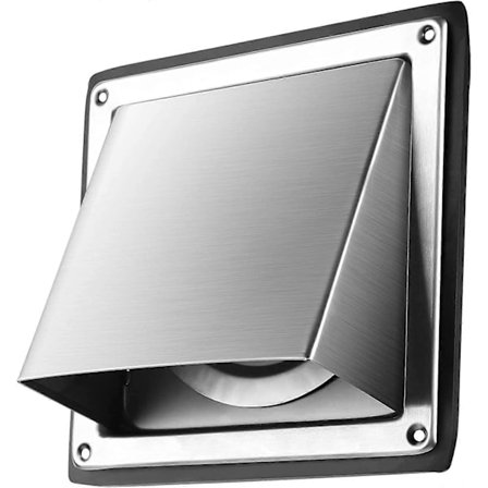 Ventilationsrist Ventilationsrist 100mm Ventilationsrist Hætte i rustfrit stål