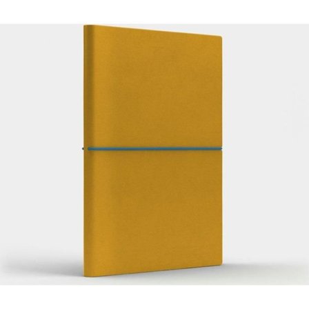 Anteckningsbok - loggbok Like u Notebook A5 Rolig M kvadrat gul/blå