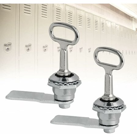 Pieces Sylindrisk Kamlås Sink Legering Kamlås Kamlås med Trekant Sokkelnøkkel Postkasselås Skaplås Skuffelås for Skap, Dører