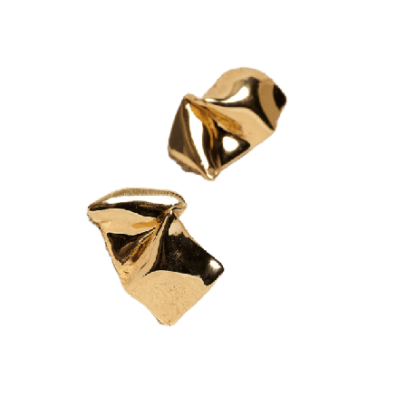 Cornelia Webb Folded Stud Earring S Örhängen Dam Guld ONESIZE