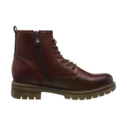 Marco Tozzi, Booties Low Heels Vino Ant Comb Czerwony, Kobieta, Rozmiar: 36 EU