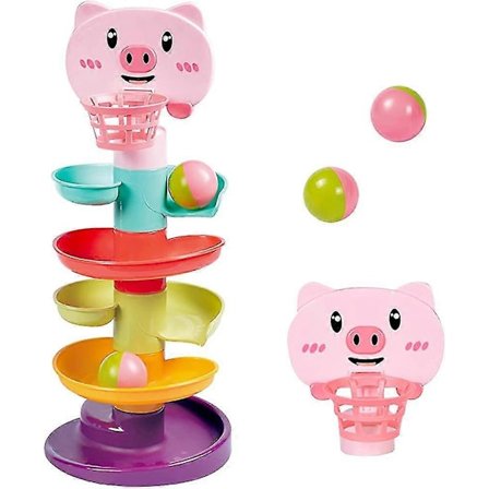 5-kerroksinen pallotorni vauvan lelu 1-vuotiaalle. Taaperon varhaiskehitys