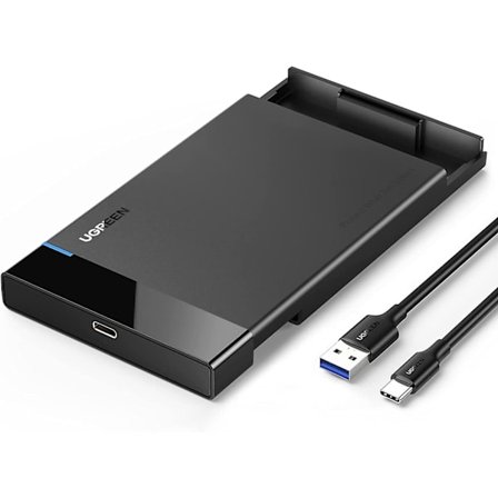2,5" hårddiskhölje USB C 3.1 Gen 2 till SATA III 6 gbps för SSD HDD 9,5 7 mm extern hårddiskhölje med UASP kompatibel med Wd Seagate Tos