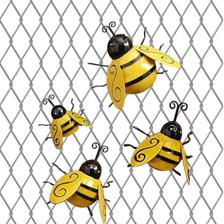 Metall Humlehagedekor, Humlekunstveggdekor, Metall