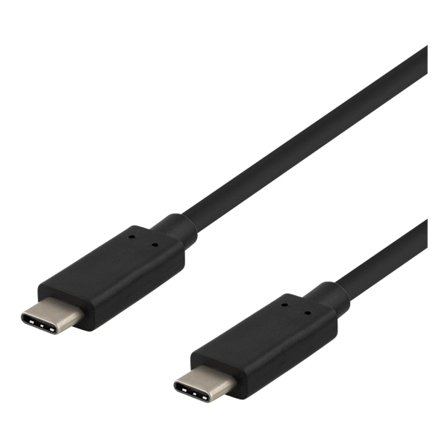 USB-C cable, 0.25m, USB 3.2 Gen 2, 10 Gbps, 60W, black