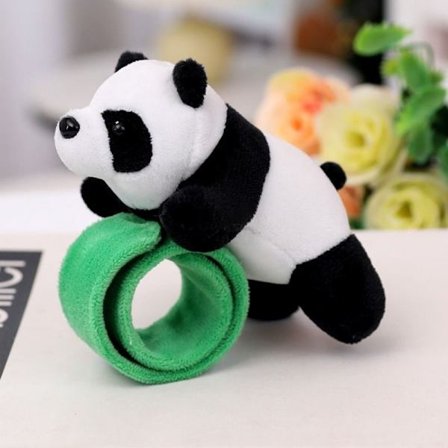 Panda Slap Armband Plysch Hand Ring 3 3