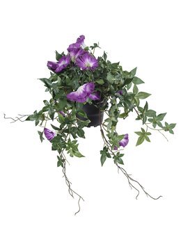 Kunstplante Hengende med klokkeformede blomster Lilla