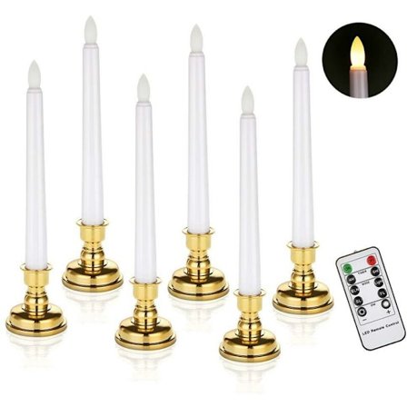 Flamlös avsmalnande ljus, batteridrivet LED-ljus, med fjärrkontroll
