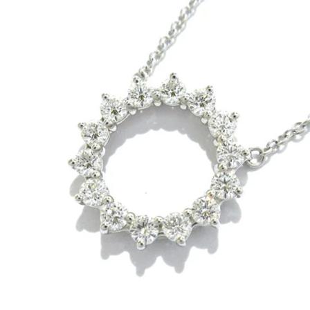 Tiffany & Co. Pre-owned Pre-owned Platina halsband grå, Dam Vintage Smycken, Dam, Storlek: ONE SIZE