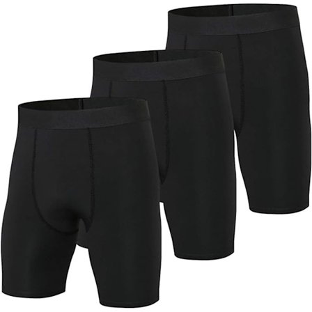 3-pack Herr Kompressionshorts Löpning Sport Shorts Tights Storlek L