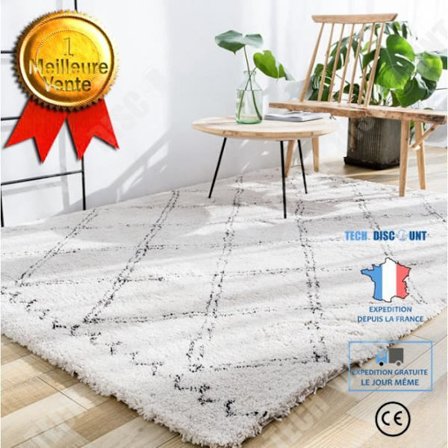 Sängmatta - Berber - 160 x 230 cm - Naturlig Ecru - Bomull - Rektangulär