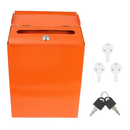 Seinään kiinnitettävä postilaatikko lahjoituslaatikko postienhallinta kadun pudotus ehdotuslaatikko kirjelaatikko rauta postilaatikko