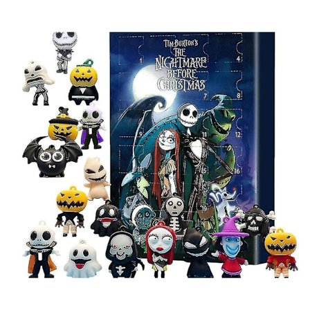 Nightmare Before Christmas Eventyrkalender 2023 Blind Box Børnegave 24 Nightmare Before Christmas Legetøj Blind Box Eventyrkalender Style C
