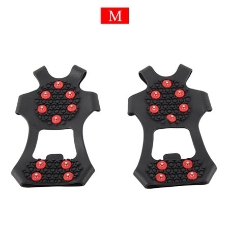 Parin 10 Hampaisen Liukastumattomat Jääpiikit Kengänpeitteet Tarttuvat Piikit Kiipeilykynnet Ulkoilmaan Vaellukseen Kiipeilyyn (M: 36‐40) M: 36‐40