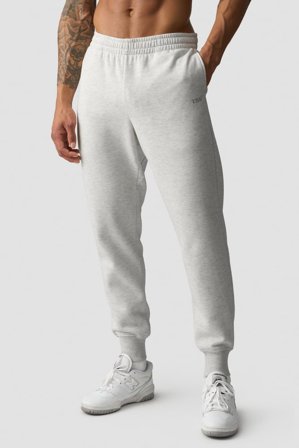 Everyday Tapered Sweatpants White Melange