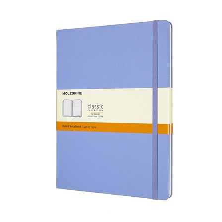 Moleskine Classic Hard Cover Notebook XL Hydrangea Blue Olinjerad