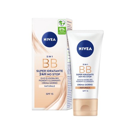 Nivea 5 in 1 Bb Cream Super Idratante 24h No Stop Naturale Crema
