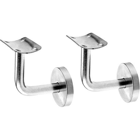 2 osainen kaiteen pidike Kaiteen tukikisko Kaiteen pidike Valmistettu ruostumattomasta teräksestä Kaiteen kaide Seinäkiinnike Tarvikkeet 48mm X 30mm