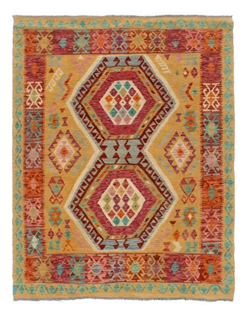 Kelim Afghan Old Style Tæppe 155X188 Uld, Afghanistan