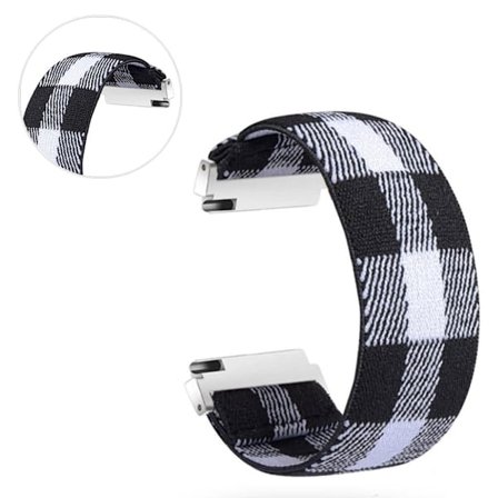 Huawei Watch GT 2 42mm color nylon watch band - White / Black