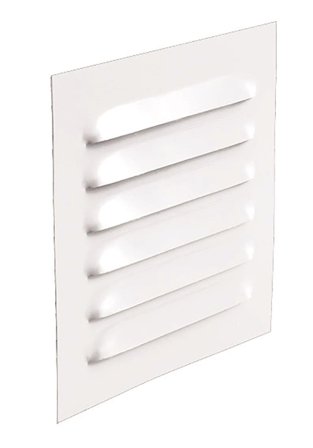 ABC Vent ABC-GC Jalousirist Hvid, med stos Ø 160 mm, Ventilation