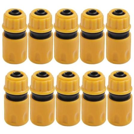 10 stk. haveslangekobling, haveslangeforbindelse, hurtigvandingsstik i plast, vandingsstik, slangekobling, have