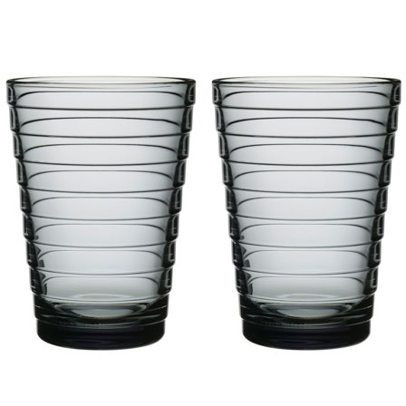 Iittala Aino Aalto juomalasi 33 cl, harmaa, 2 kpl