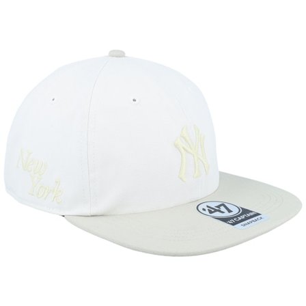 47 Brand - MLB Beige Snapback Cap - New York Yankees MLB 47 Tain Rl Sandstone/Beige Snapback @ Hatstore
